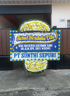 Papan Bunga Duka di Kumun Debai